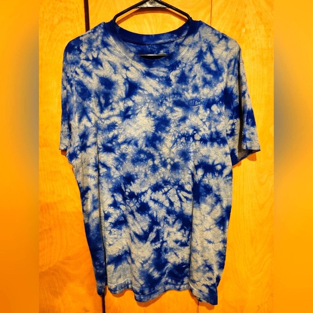 Champion Blue Tie-Dye Men's Shirt